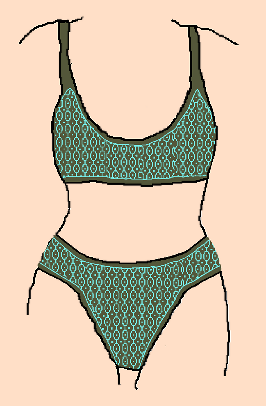 Thick Band Bottoms - Geometric