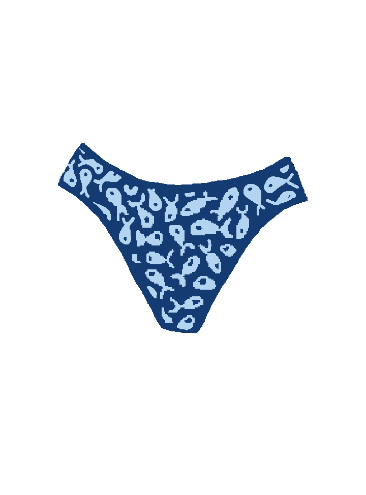 Thick Band Bottoms - Fish