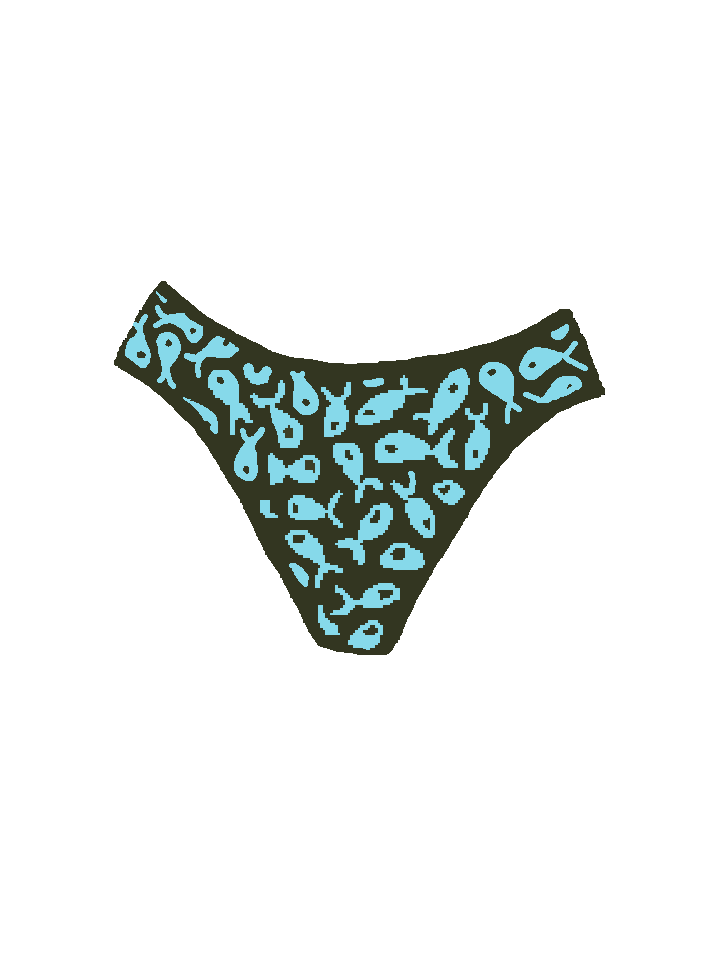 Thick Band Bottoms - Fish